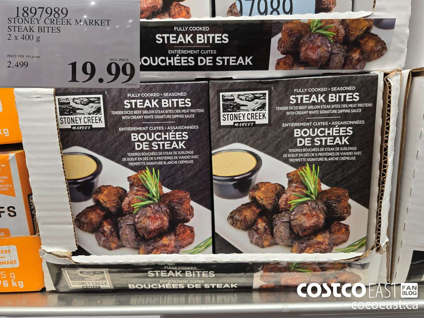 1897989 STONEY CREEK MARKET STEAK BITES 2 x 400 g $19.99