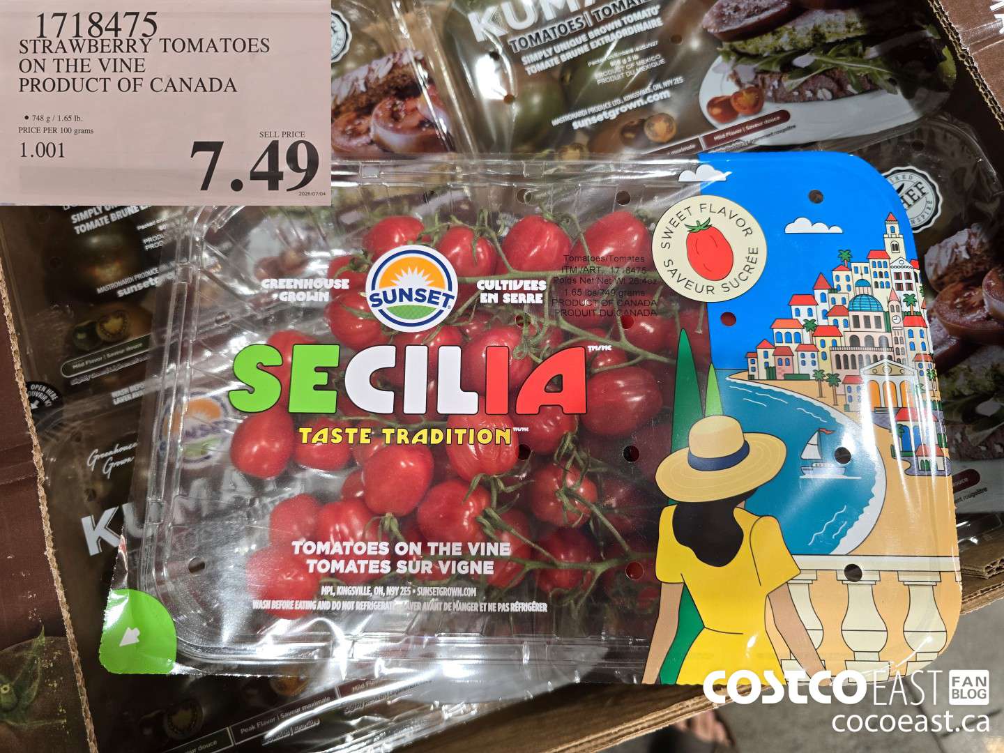 1718475 STRAWBERRY TOMATOES ON THE VINE PRODUCT OF CANADA $7.49