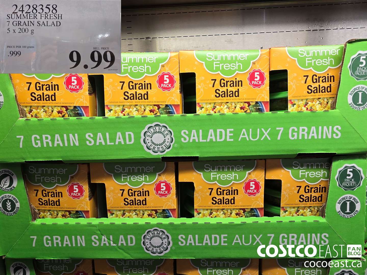 2428358 SUMMER FRESH 7 GRAIN SALAD 5 x 200 g $9.99