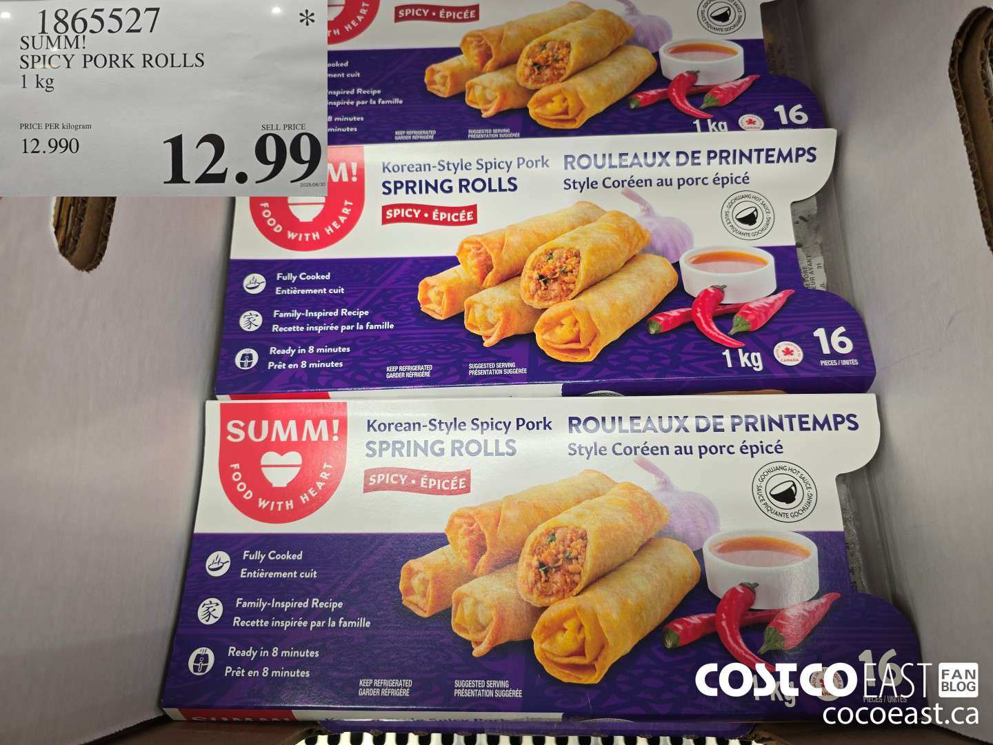 1865527 SUMM! SPICY PORK ROLLS 1 kg $12.99