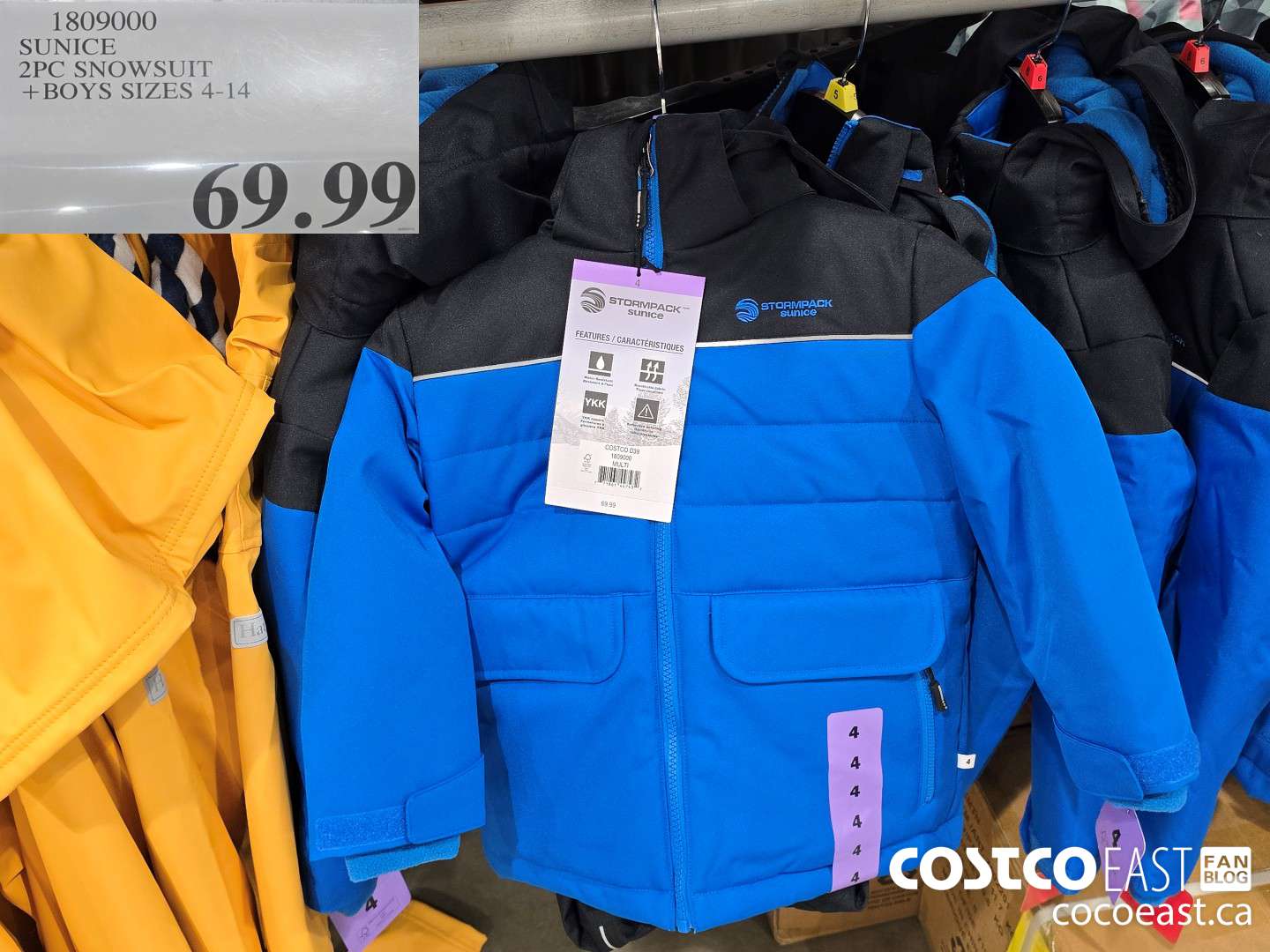1809000 SUNICE 2PC SNOWSUIT + BOYS SIZE 4-14 $69.99