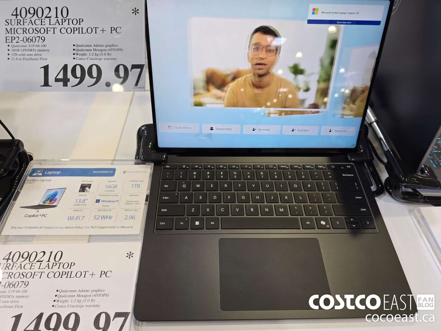 4090210 SURFACE LAPTOP MICROSOFT COPILOT + PC EP2-06079 $1499.97