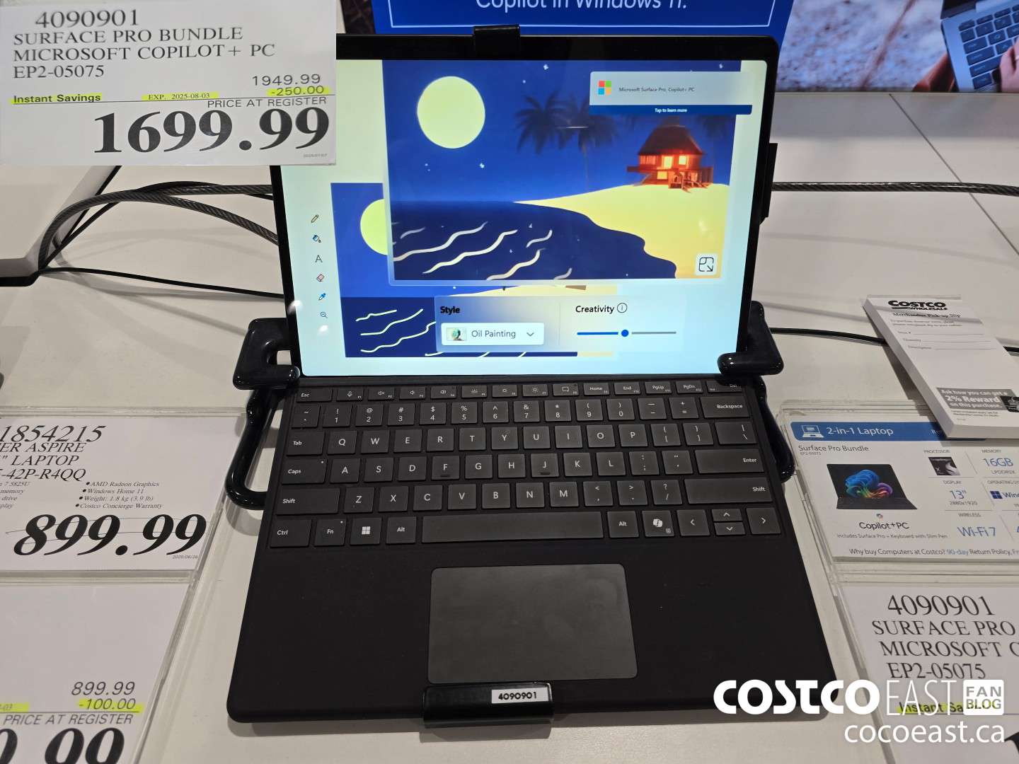 4090901 SURFACE PRO BUNDLE MICROSOFT COPILOT+ PC EP2-05075 ($250.00 INSTANT SAVINGS EXPIRES ON 2025-08-03) $1699.99