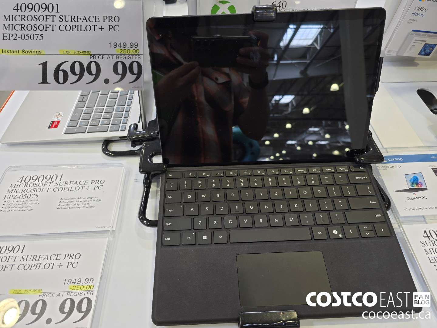 4090901 SURFACE PRO BUNDLE MICROSOFT COPILOT+ PC EP2-05075 ($250.00 INSTANT SAVINGS EXPIRES ON 2025-08-03) $1699.99