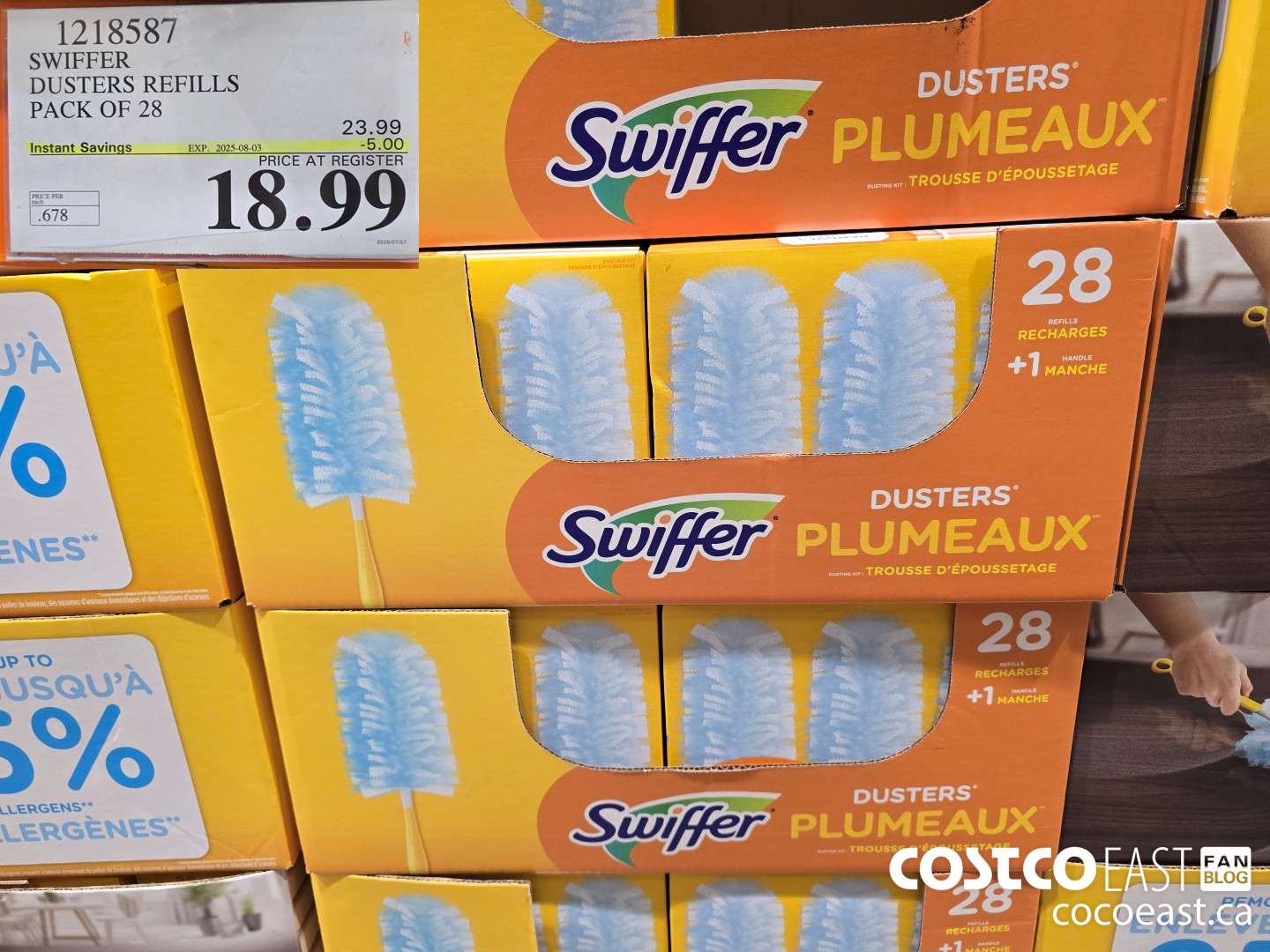1218587 SWIFFER DUSTERS REFILLS PACK OF 28 ($5.00 INSTANT SAVINGS EXPIRES ON 2025-08-03) $18.99