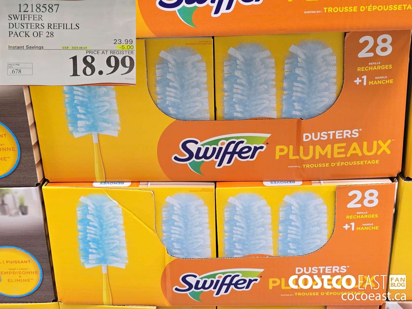 1218587 SWIFFER DUSTERS REFILLS PACK OF 28 ($5.00 INSTANT SAVINGS EXPIRES ON 2025-08-03) $18.99