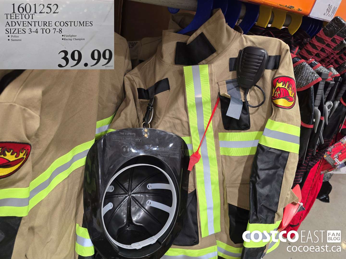 1601252 TEETOT ADVENTURE COSTUMES SIZES 3-4 TO 7-8 $39.99