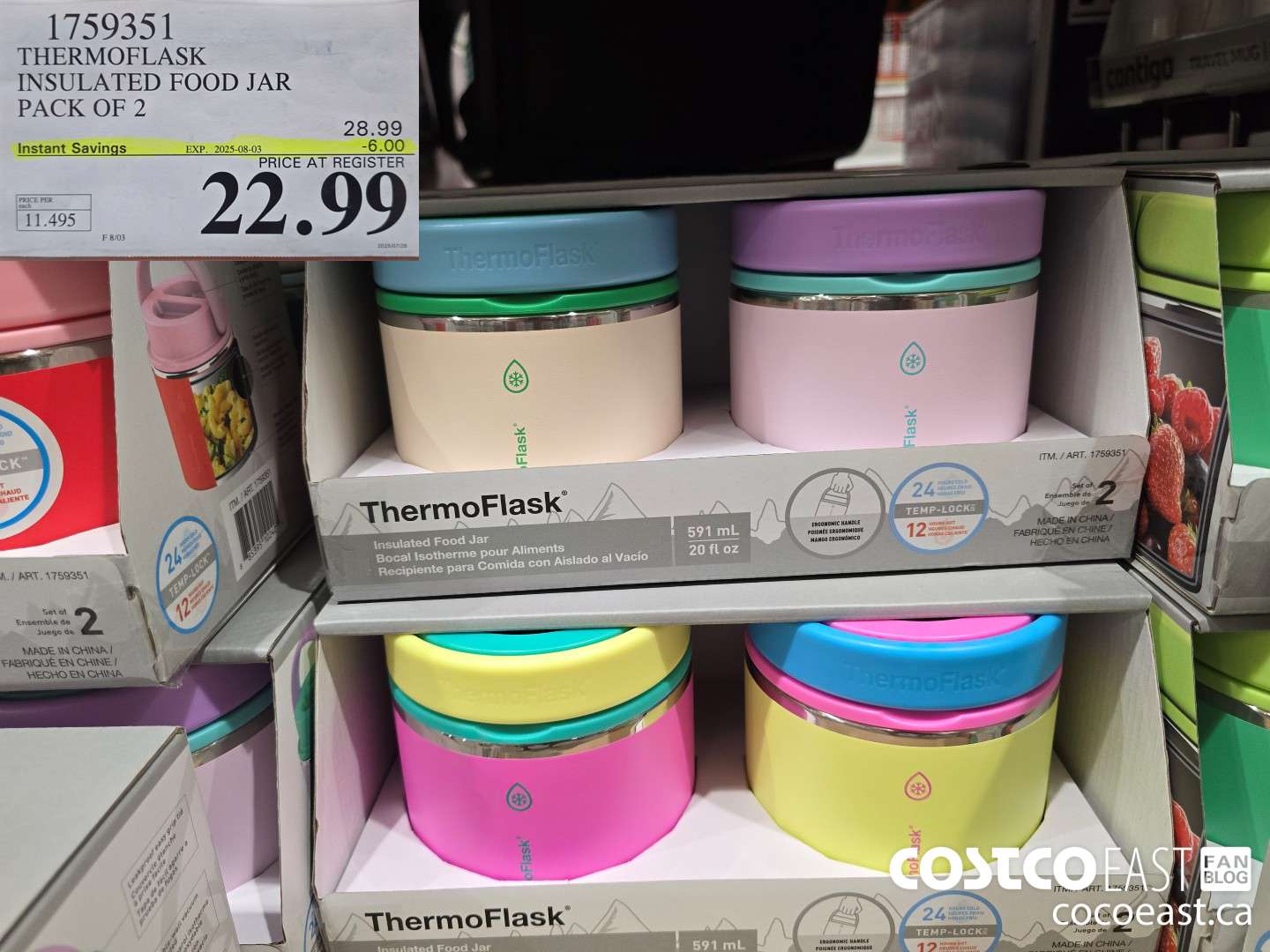 1759351 THERMOFLASK INSULATED FOOD JAR PACK OF 2 ($6.00 INSTANT SAVINGS EXPIRES ON 2025-08-03) $22.99