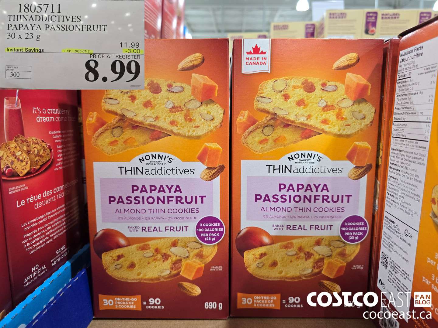 1805711 THINADDICTIVES PAPAYA PASSIONFRUIT 30 x 23 g ($3.00 INSTANT SAVINGS EXPIRES ON 2025-07-11) $8.99