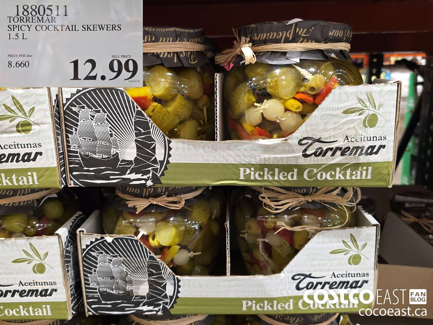 1880511 TORREMAR SPICY COCKTAIL SKEWERS 1.5 L $12.99