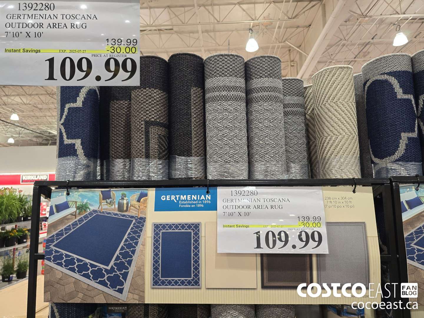 1392280 TOSCANA OUTDOOR AREA RUG 7'10