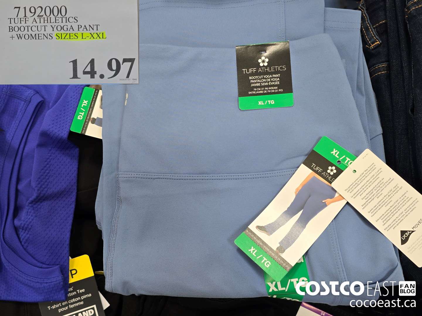 7192000 TUFF ATHLETICS BOOTCUT YOGA PANT + LADIES SIZES L-XXL $14.97