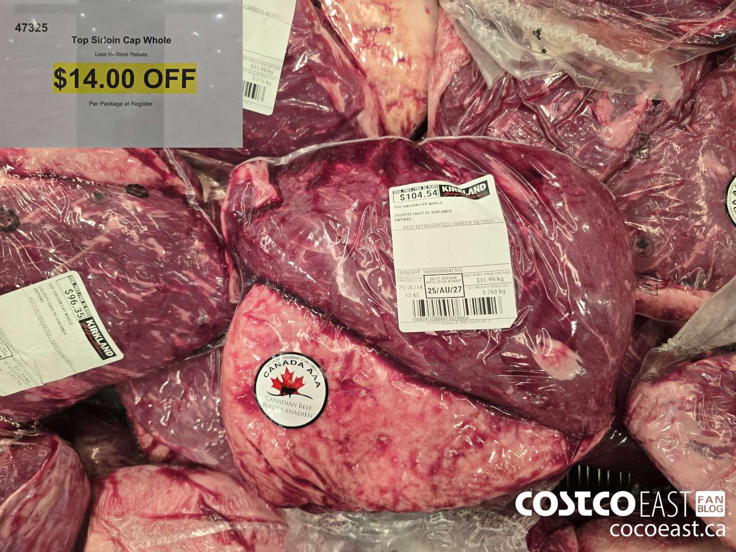 47325 Top Sirloin Cap Whole ($14.00 INSTANT SAVINGS)