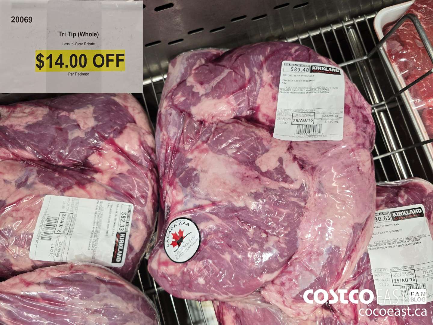 20069 Tri Tip (Whole) ($14.00 INSTANT SAVINGS)