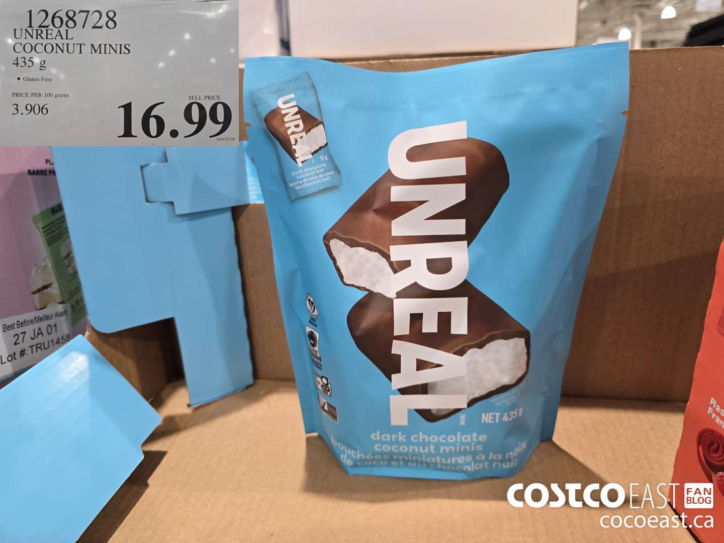 1268728 UNREAL COCONUT MINIS 435g $16.99