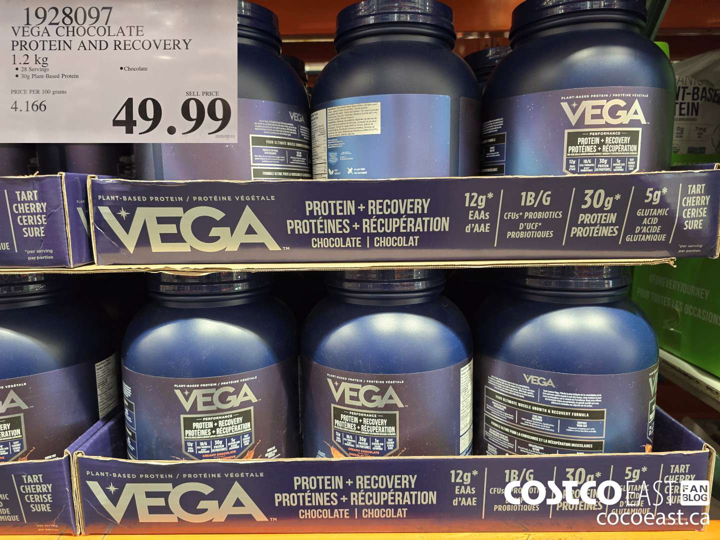 1928097 VEGA CHOCOLATE PROTEIN AND RECOVERY 1.2 KG $49.99