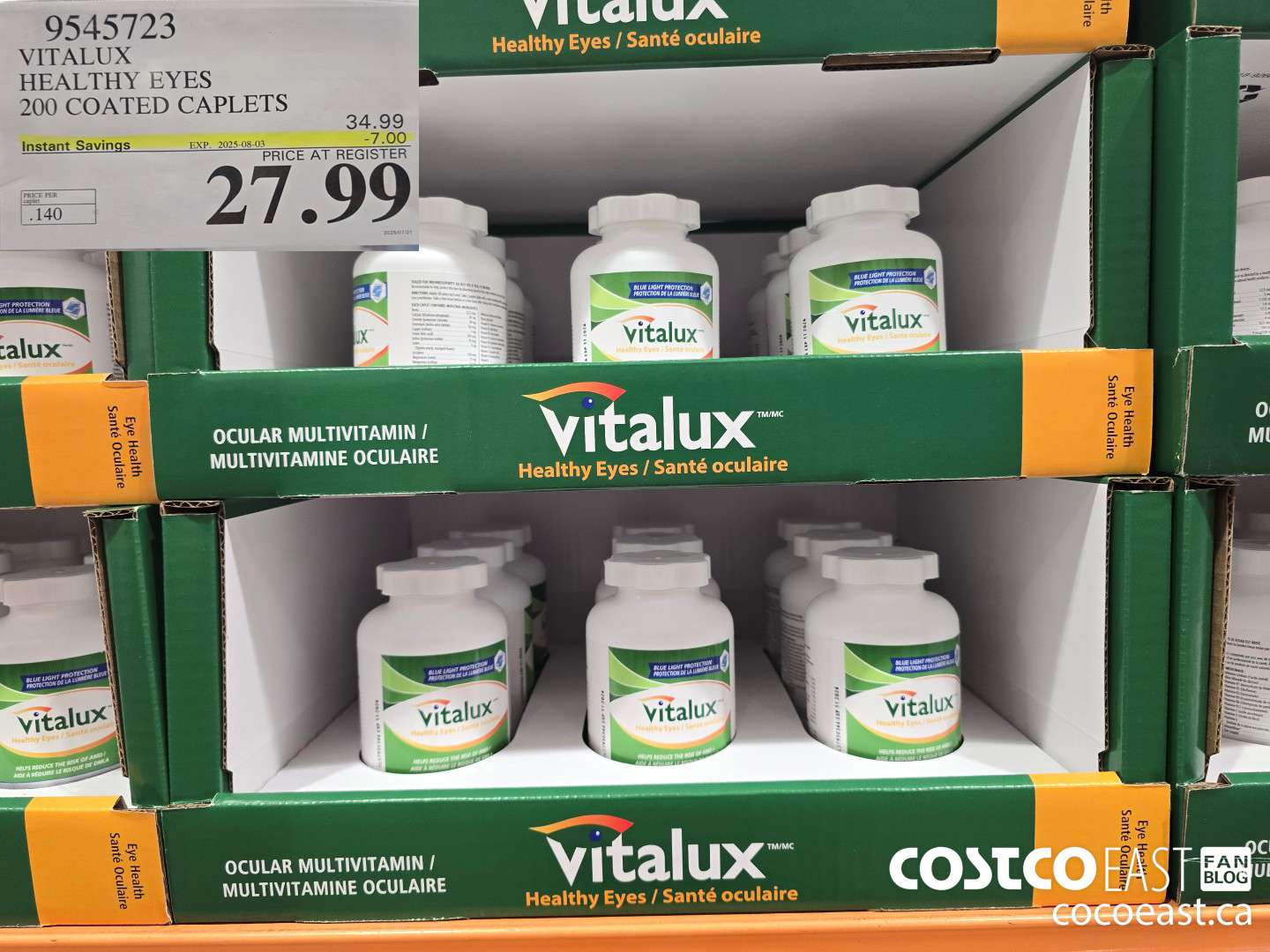 9545723 VITALUX HEALTHY EYES 200 COATED CAPLETS ($7.00 INSTANT SAVINGS EXPIRES ON 2025-08-03) $27.99