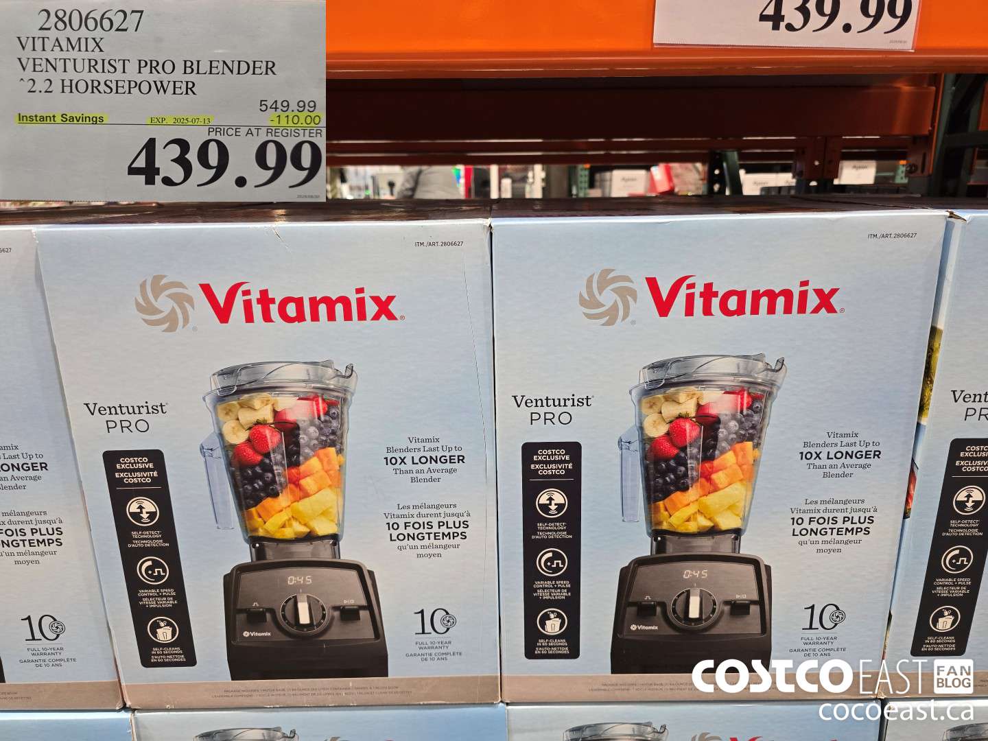 2806627 VITAMIX VENTURIST PRO BLENDER 2.2 HORSEPOWER ($110.00 INSTANT SAVINGS EXPIRES ON 2025-07-13) $439.99