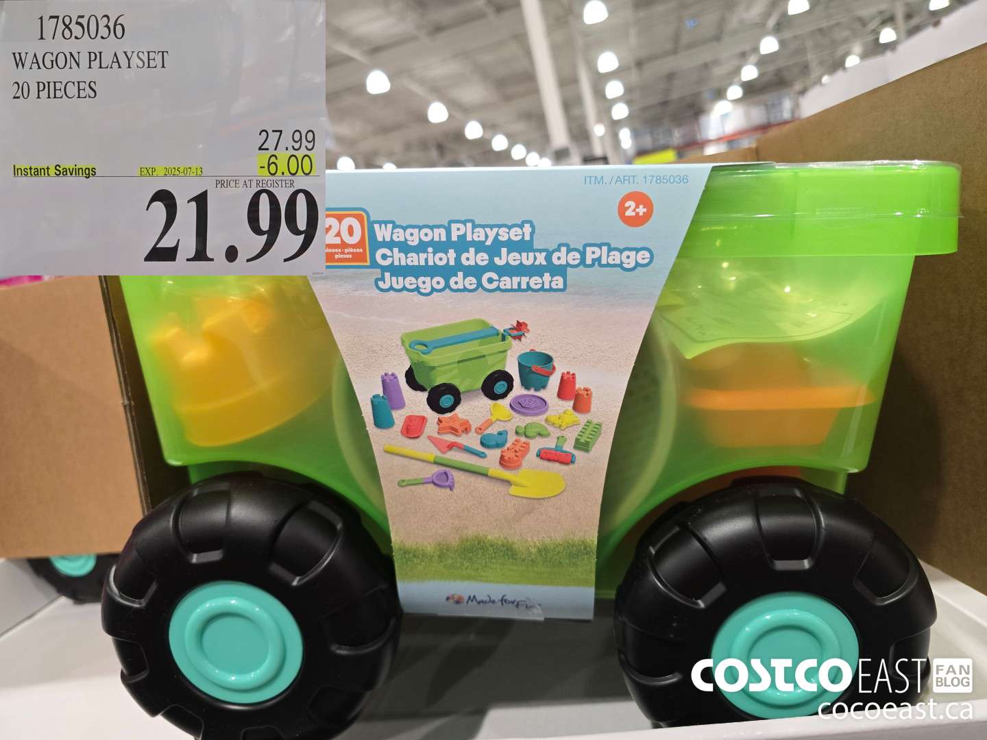 1785036 WAGON PLAYSET 20 PIECES ($6.00 INSTANT SAVINGS EXPIRES ON 2025-07-13) $21.99