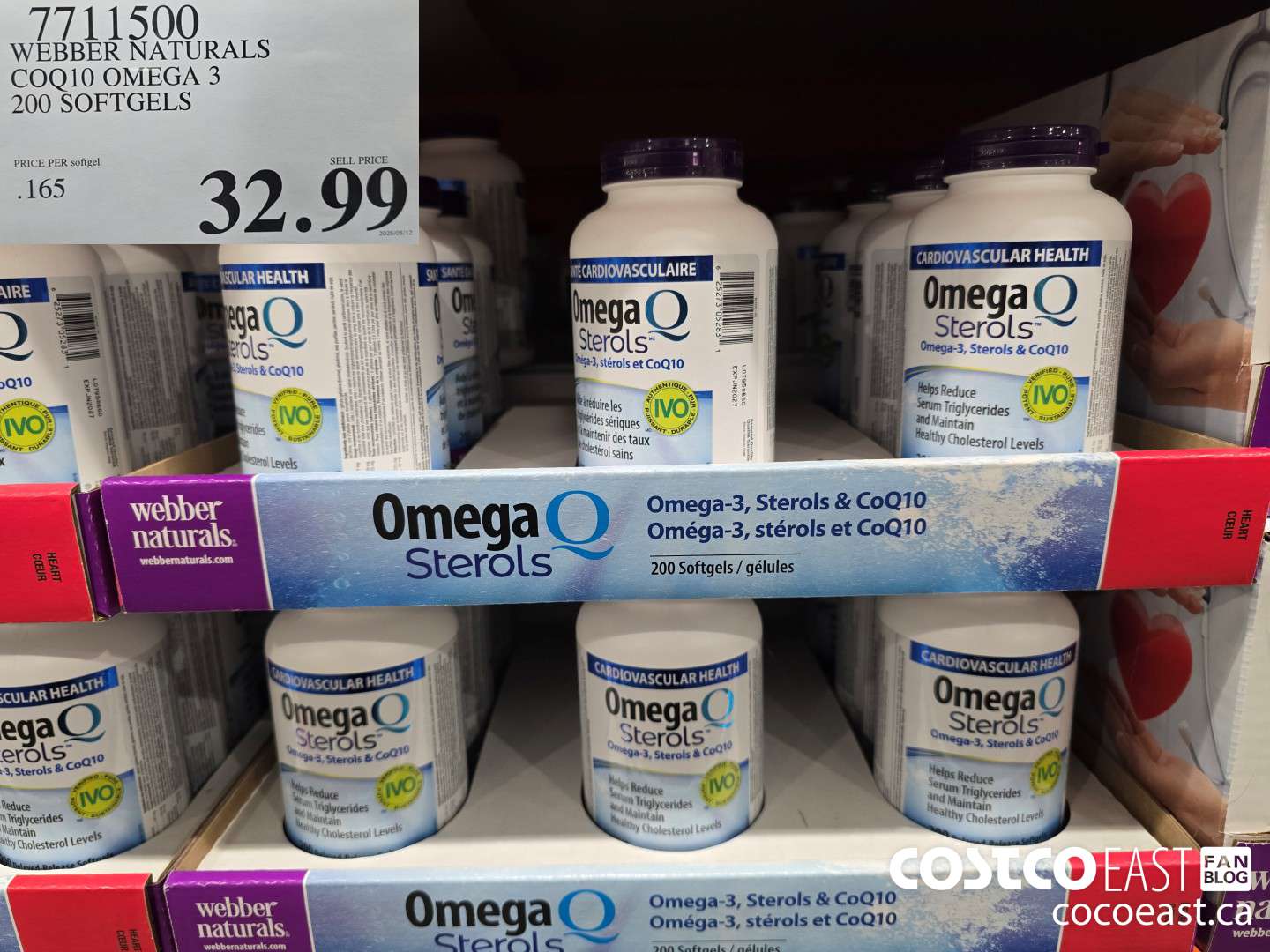 7711500 WEBBER NATURALS COQ10 OMEGA 3 200 SOFTGELS $32.99
