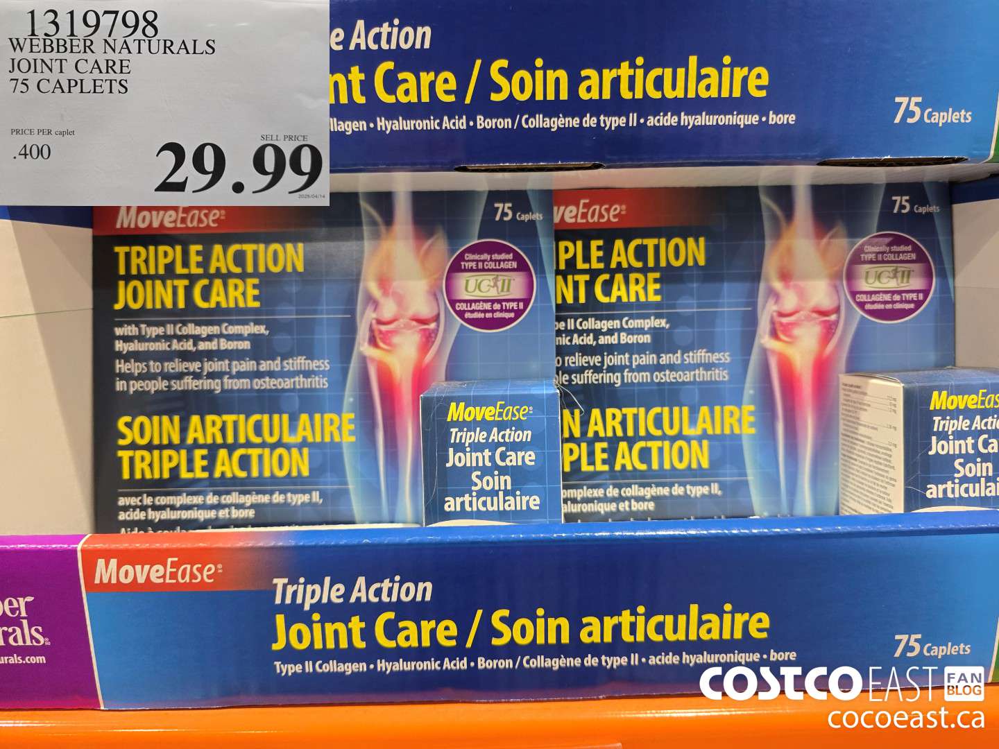 1319798 WEBBER NATURALS JOINT CARE 75 CAPLETS $29.99