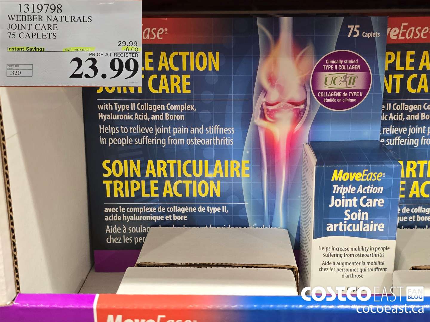 1319798 WEBBER NATURALS JOINT CARE 75 CAPLETS ($6.00 INSTANT SAVINGS EXPIRES ON 2025-07-20) $23.99