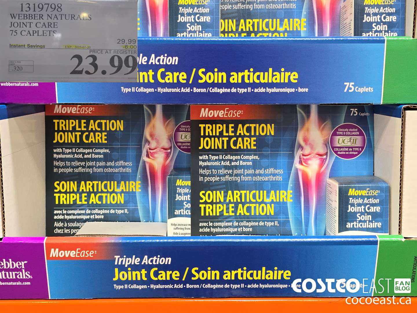 1319798 WEBBER NATURALS JOINT CARE 75 CAPLETS ($6.00 INSTANT SAVINGS EXPIRES ON 2025-07-20) $23.99