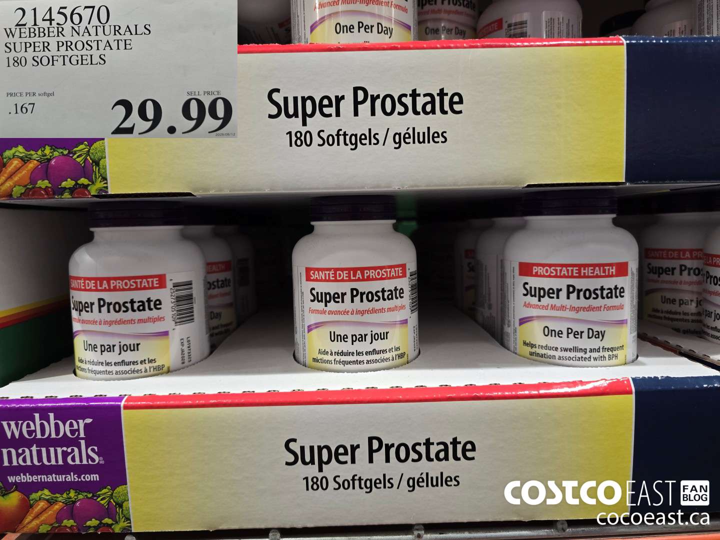 2145670 WEBBER NATURALS SUPER PROSTATE 180 SOFTGELS $29.99