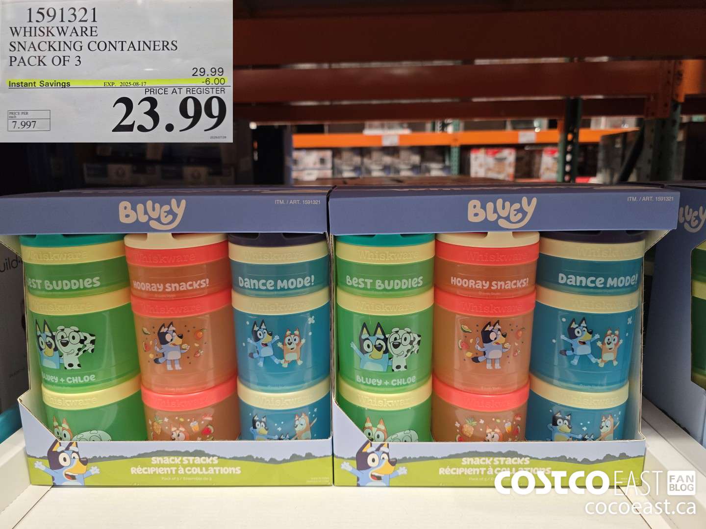1591321 WHISKWARE SNACKING CONTAINERS PACK OF 3 ($6.00 INSTANT SAVINGS EXPIRES ON 2025-08-17) $23.99