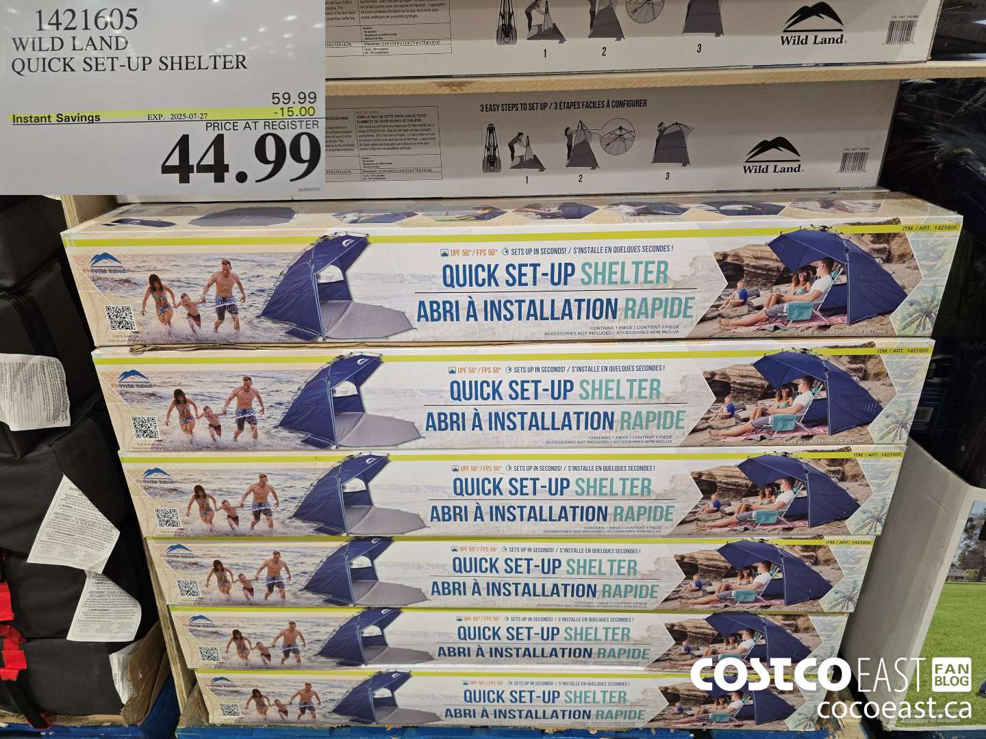 1421605 WILD LAND QUICK SET-UP SHELTER ($15.00 INSTANT SAVINGS EXPIRES ON 2025-07-27) $44.99