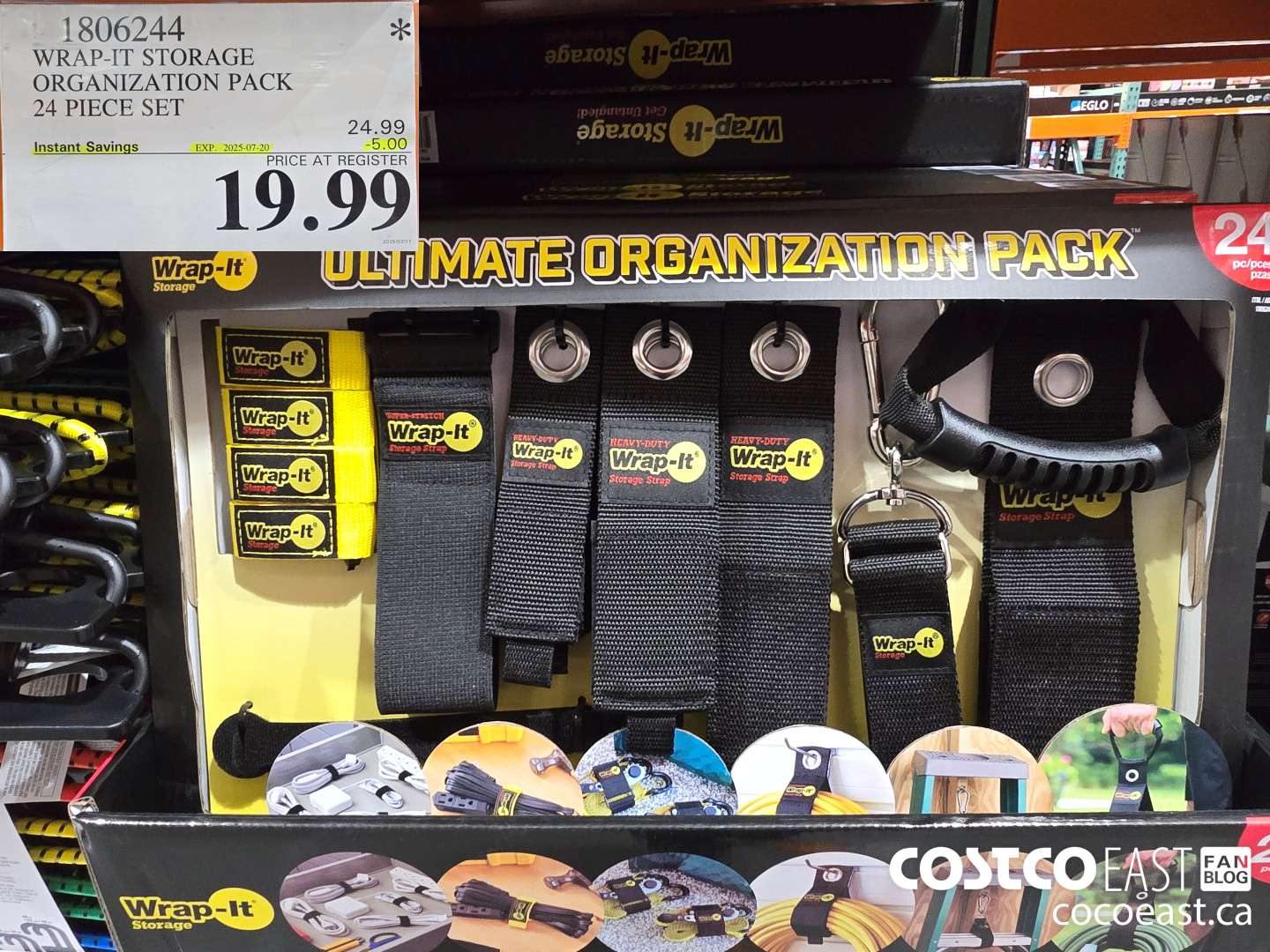 1806244 WRAP-IT STORAGE ORGANIZATION PACK 24 PIECE SET ($5.00 INSTANT SAVINGS EXPIRES ON 2025-07-20) $19.99