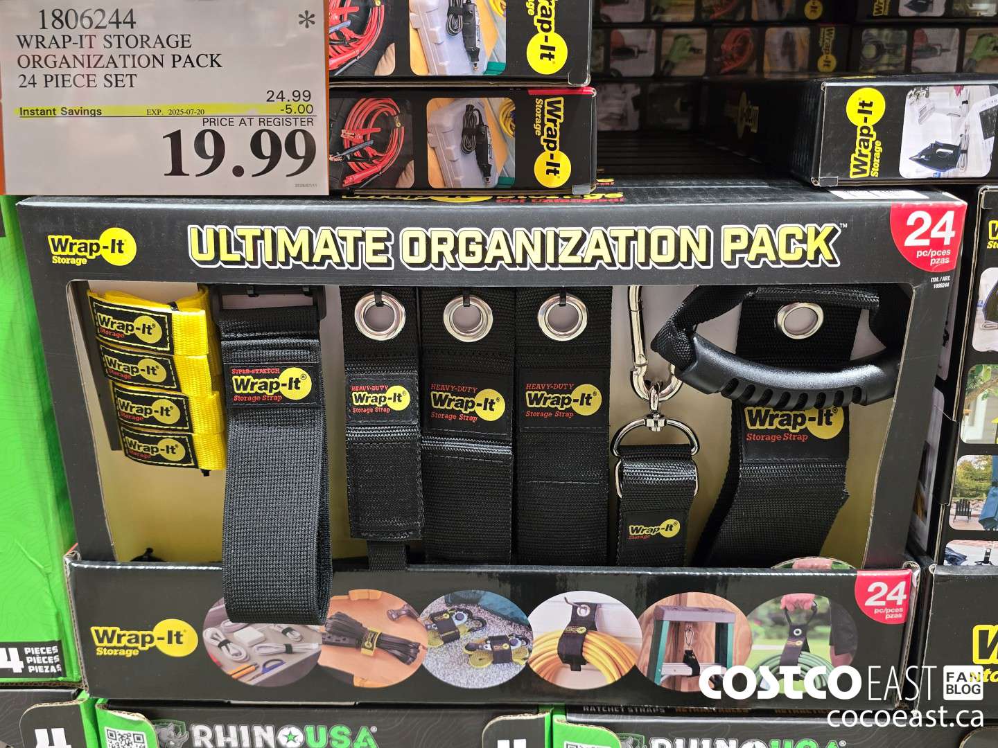 1806244 WRAP-IT STORAGE ORGANIZATION PACK 24 PIECE SET ($5.00 INSTANT SAVINGS EXPIRES ON 2025-07-20) $19.99