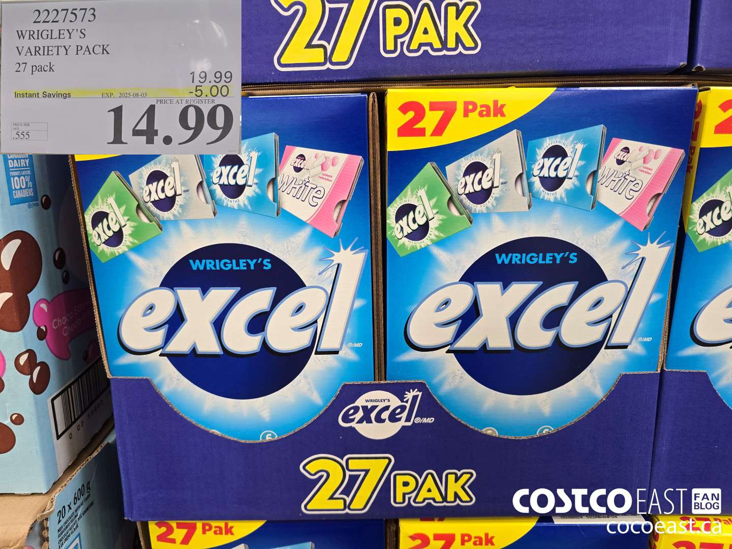 2227573 WRIGLEY'S VARIETY PACK 27 PACK ($5.00 INSTANT SAVINGS EXPIRES ON 2025-08-03) $14.99