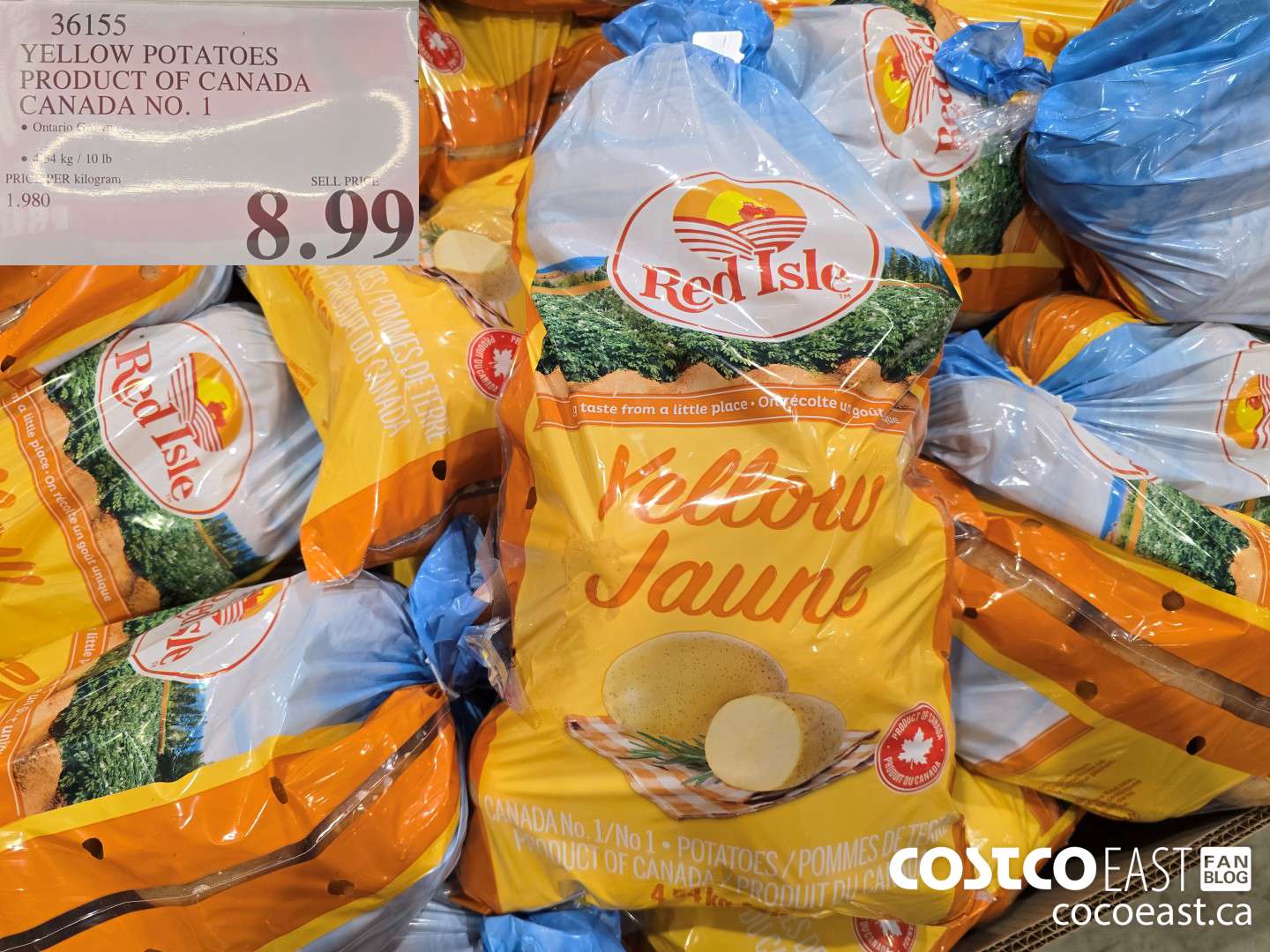 36155 YELLOW POTATOES PRODUCT OF CANADA CANADA NO. 1 $8.99