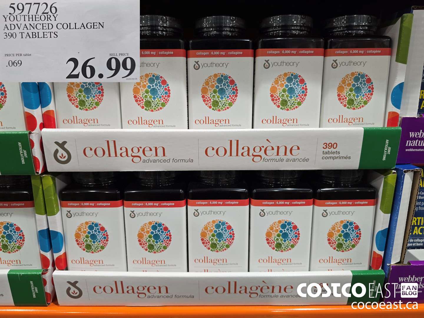 597726 YOUTHEORY COLLAGEN 390 TABLETS $26.99
