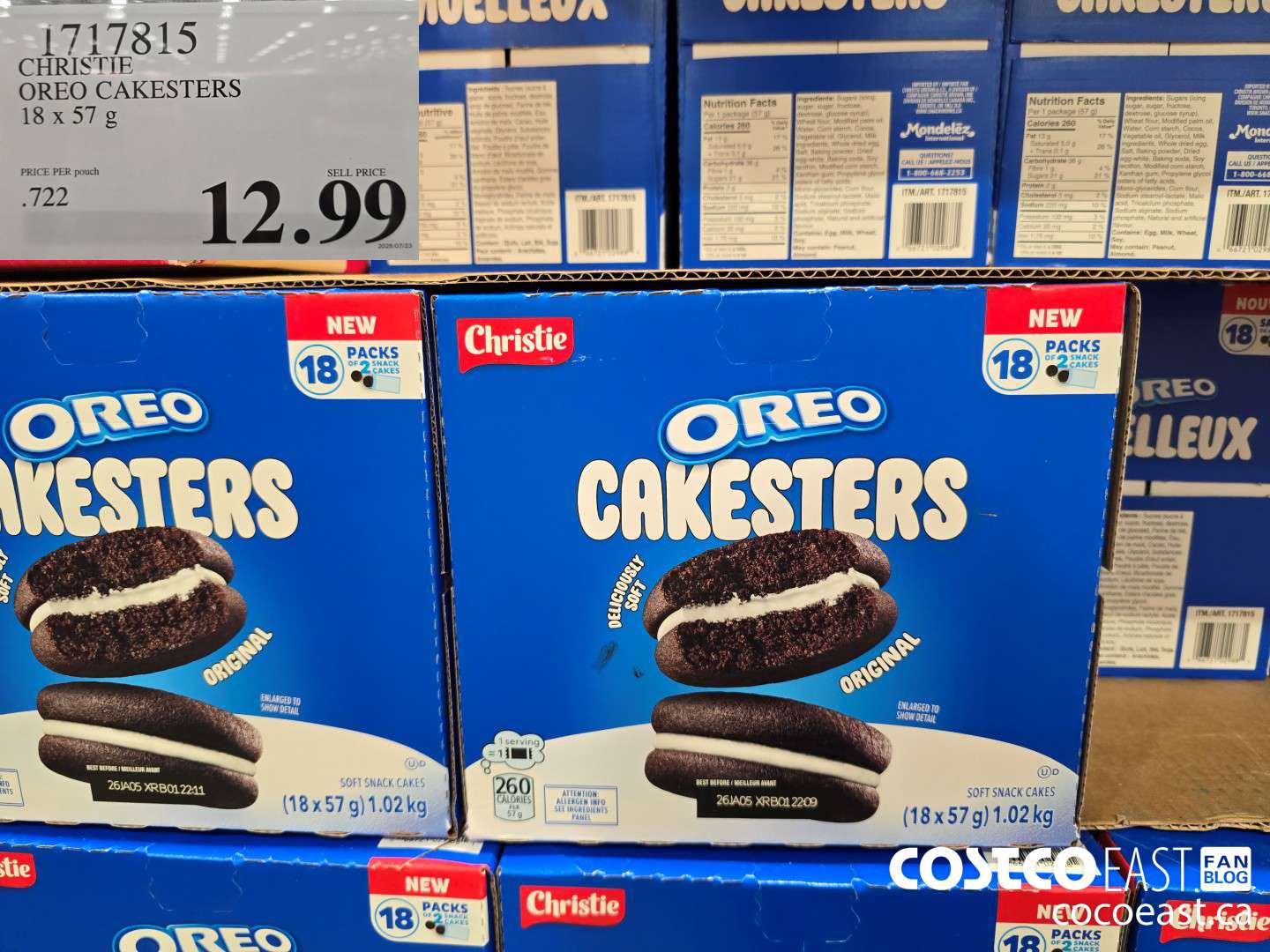 1717815 biRisirte OREO CAKESTERS 18x57G $12.99