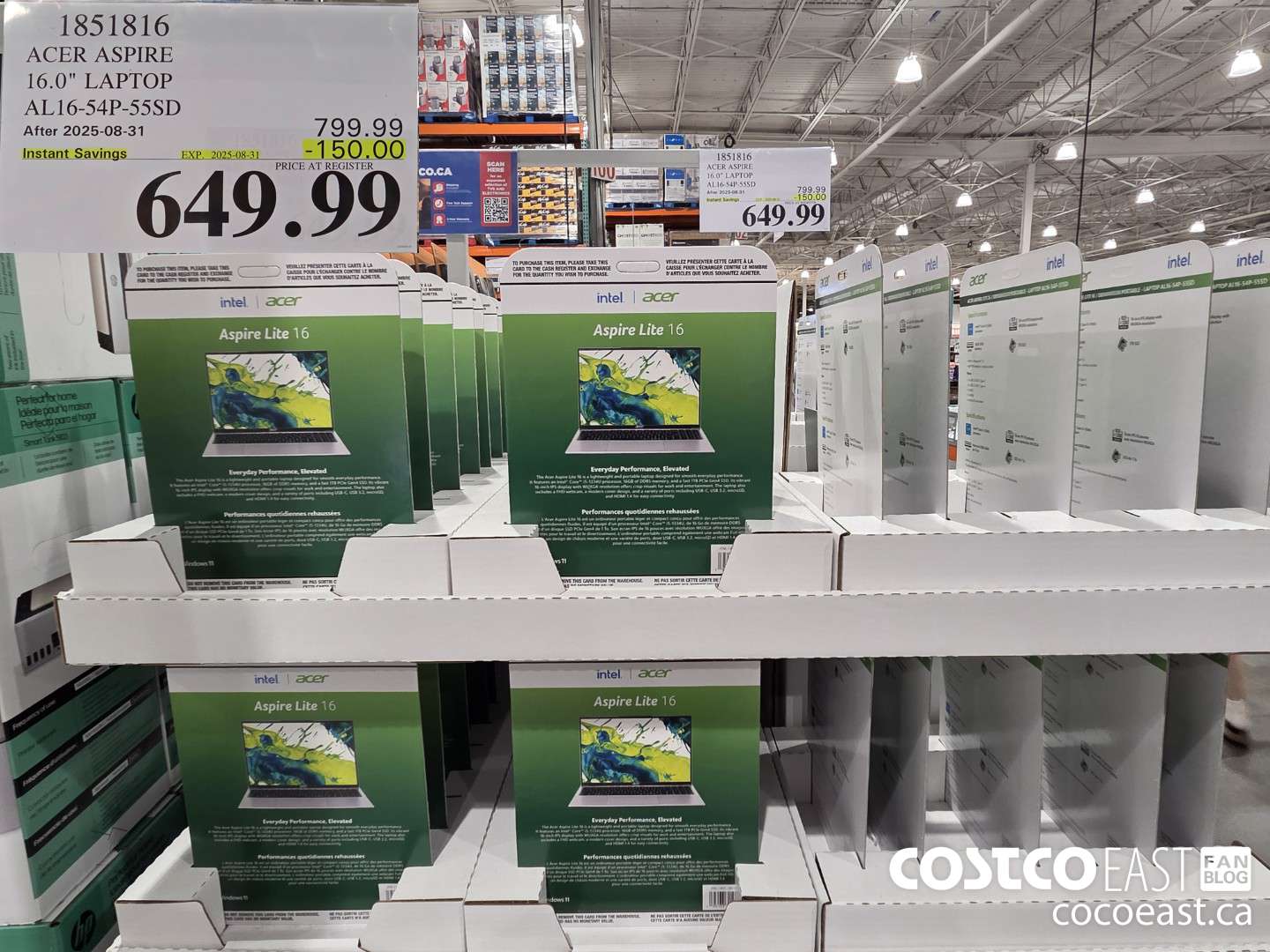 1851816 ACER ASPIRE 16.0° LAPTOP AL16-54P-55SD ($150.00 INSTANT SAVINGS EXPIRES ON 2025-08-31) $649.99