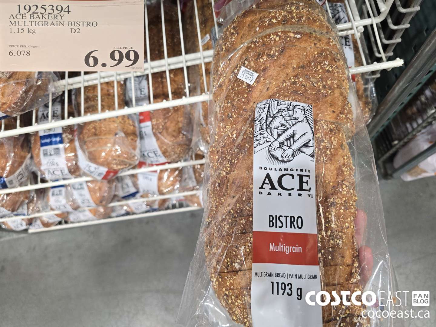 1925394 ACE BAKERY MULTIGRAIN BISTRO 1.15 KG $6.99