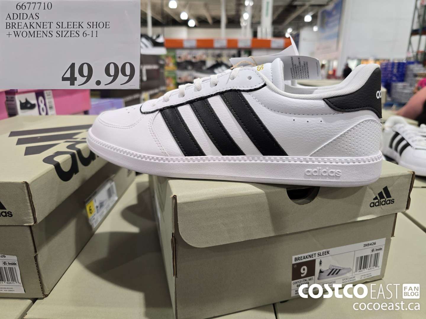 6677710 ADIDAS BREAKNET SLEEK SHOE +WOMENS SIZES 6-11 $49.99