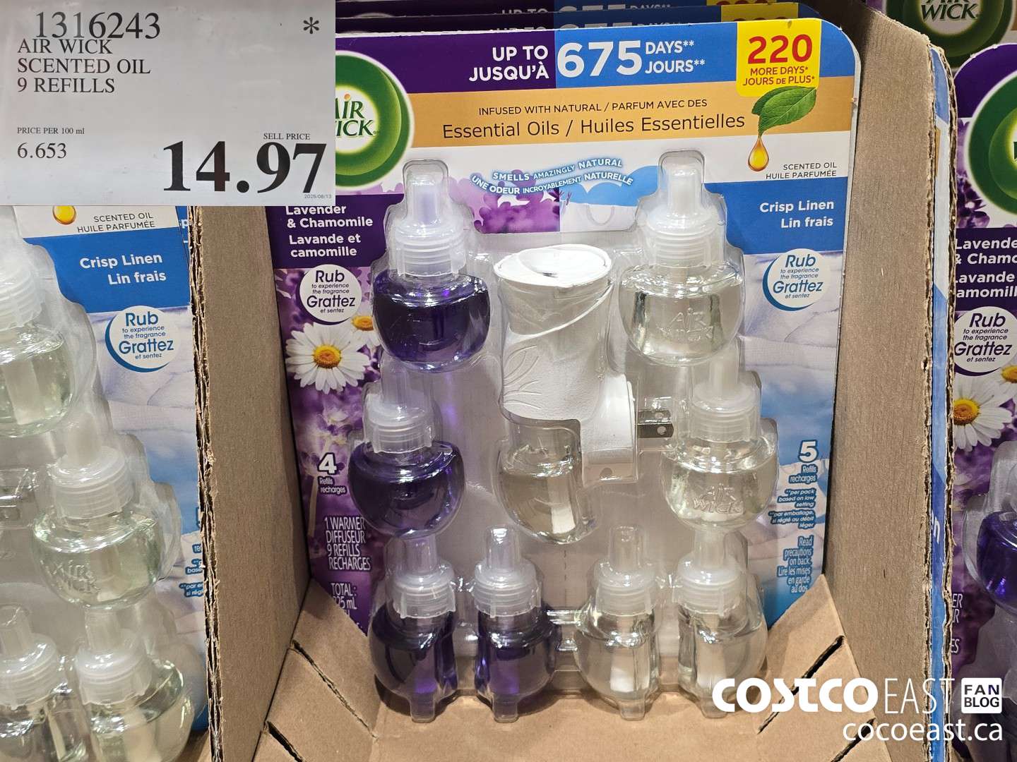 1316243 AIR WICK SCENTED OIL 9 REFILLS $14.97