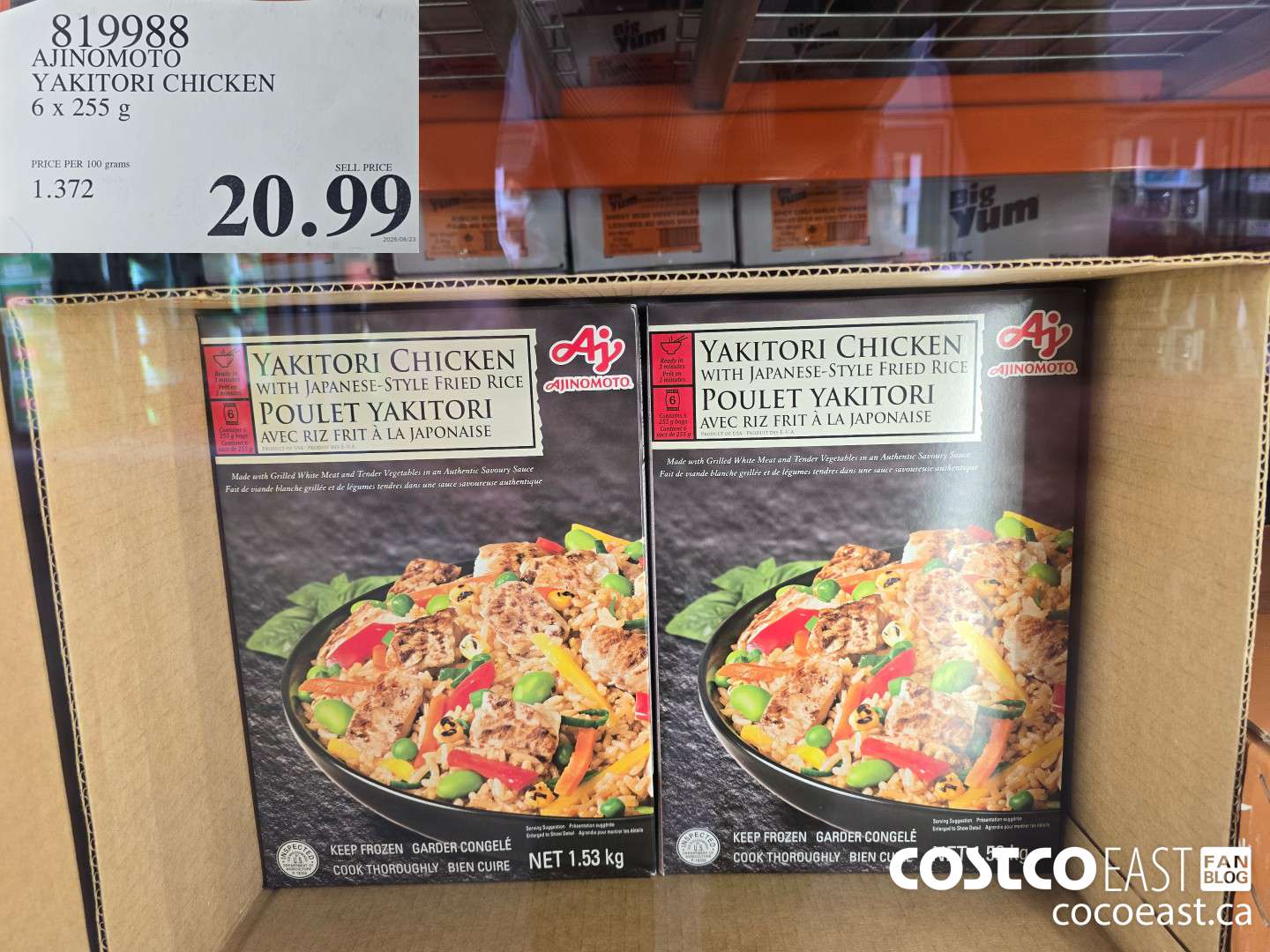 819988 AJINOMOTO YAKITORI CHICKEN 6 X 255 G $20.99