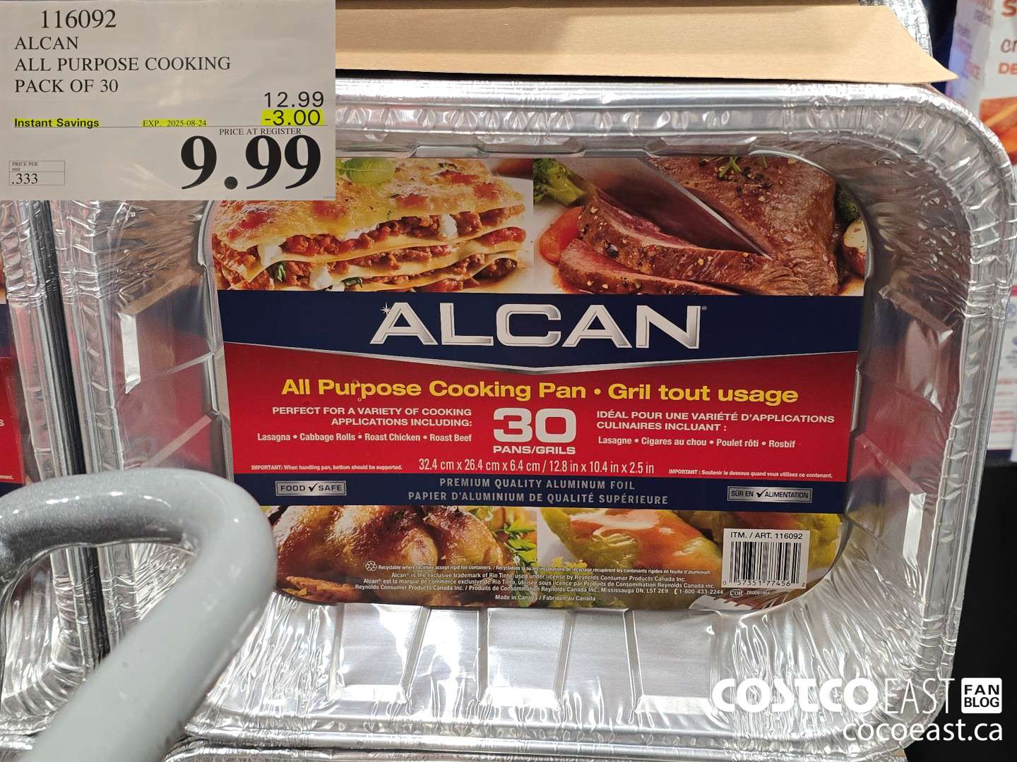 116092 ALCAN ALL PURPOSE COOKING PACK OF 30 ($3.00 INSTANT SAVINGS EXPIRES ON 2025-08-24) $9.99