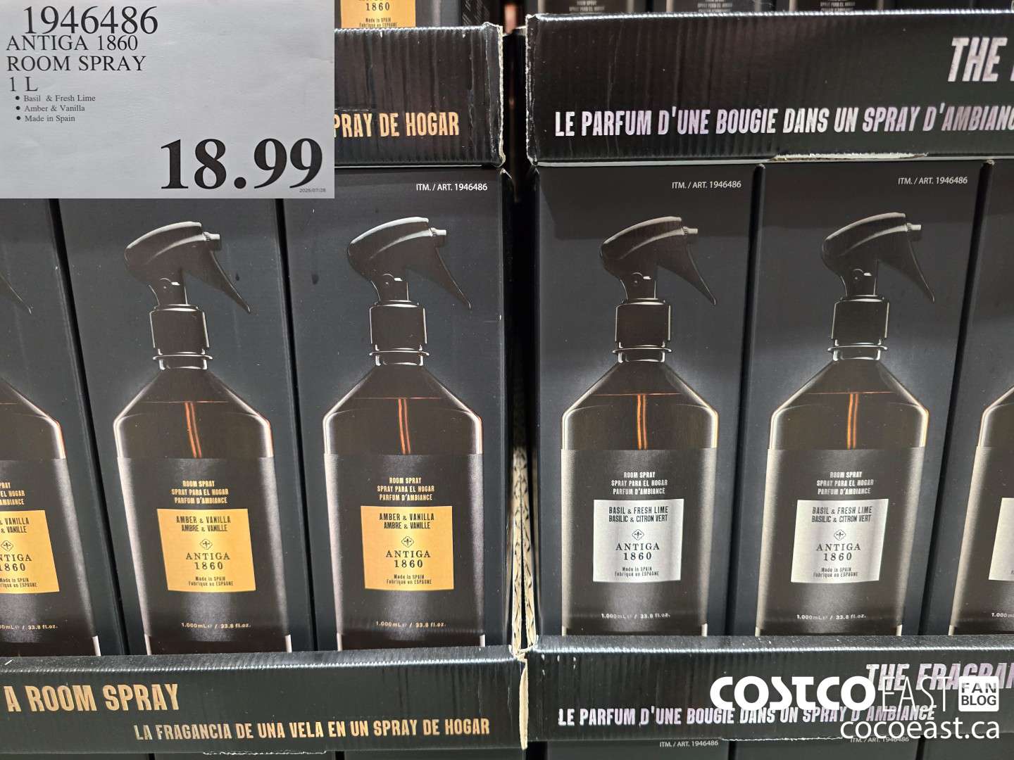 1946486 ANTIGA 1860 ROOM SPRAY 1 L $18.99