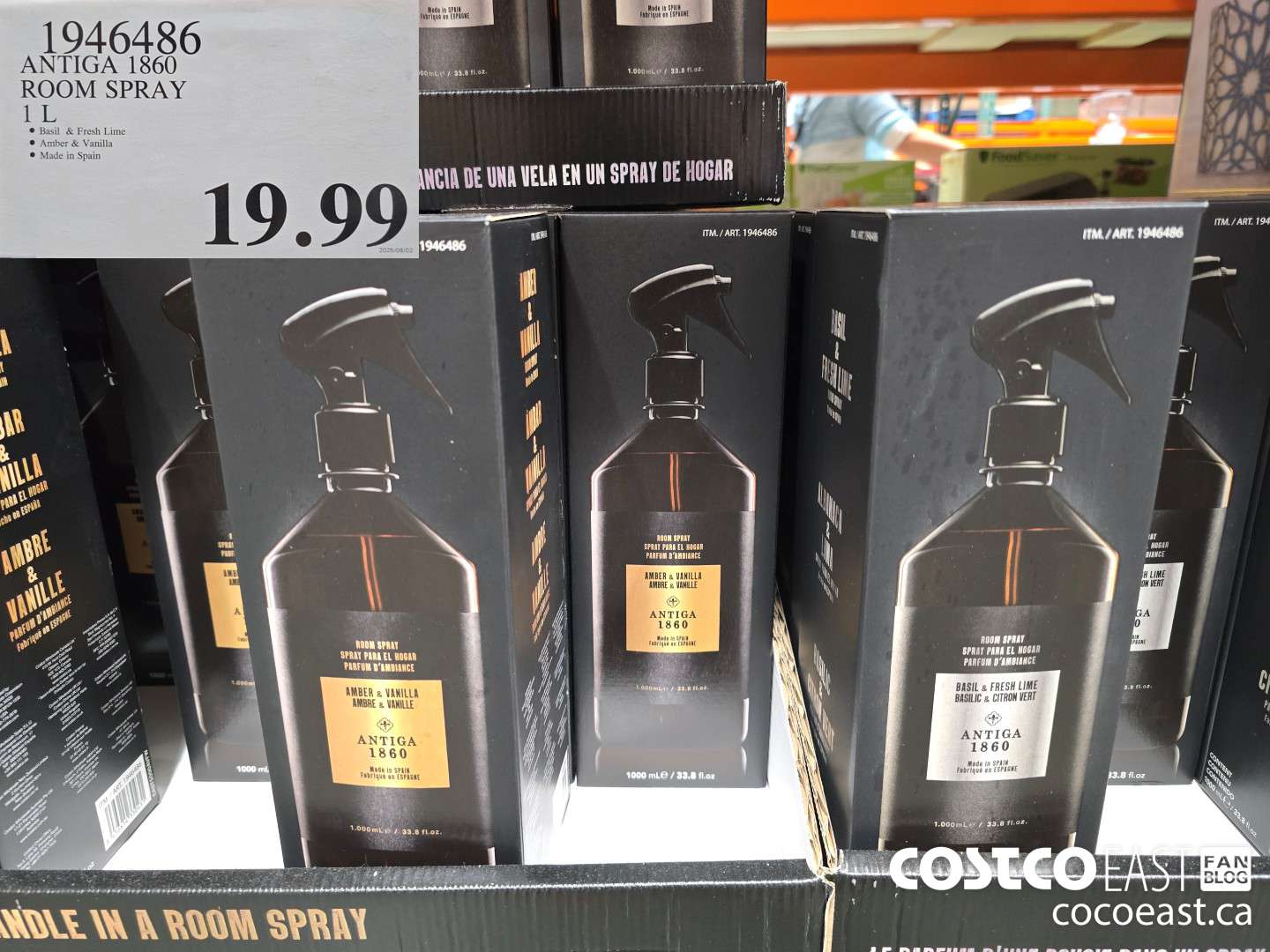 1946486 ANTIGA 1860 ROOM SPRAY 1 L $19.99