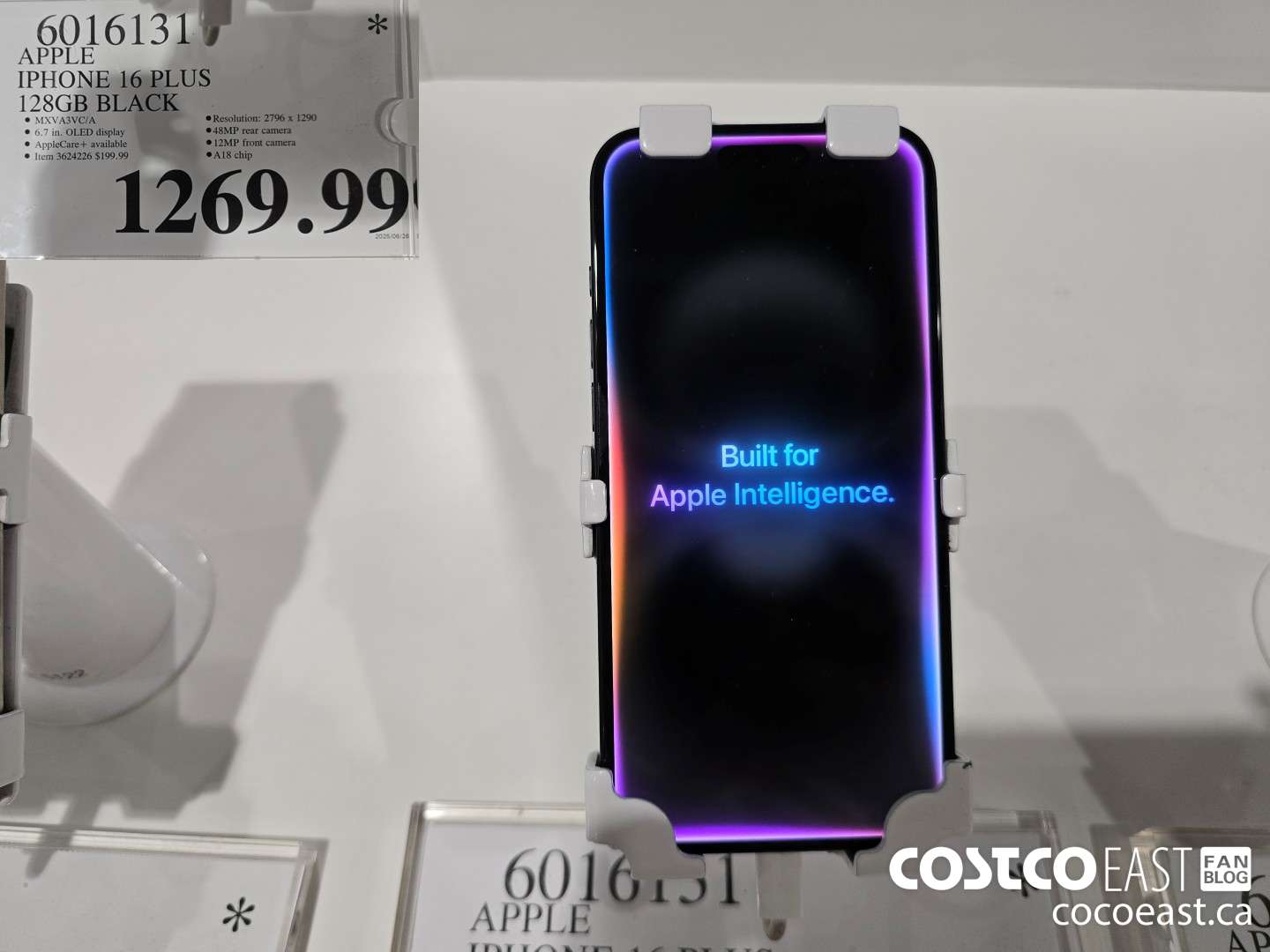 6016131 APPLE IPHONE 16 PLUS 128GB BLACK $1269.99