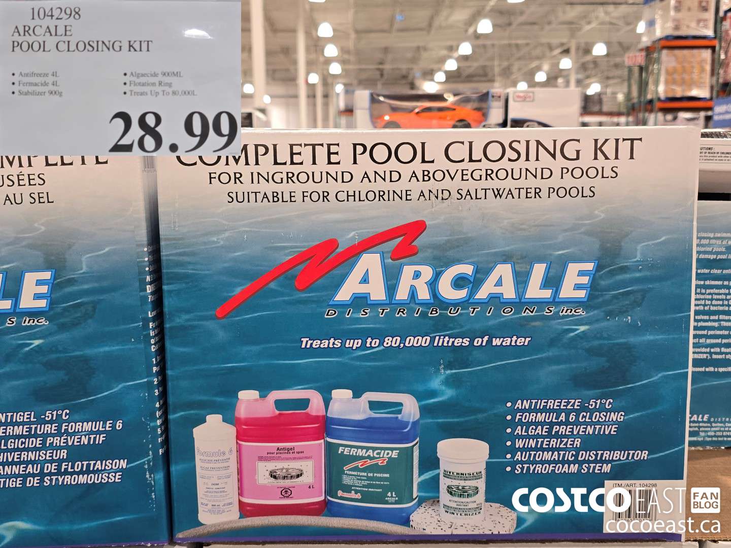 104298 ARCALE POOL CLOSING KIT $28.99