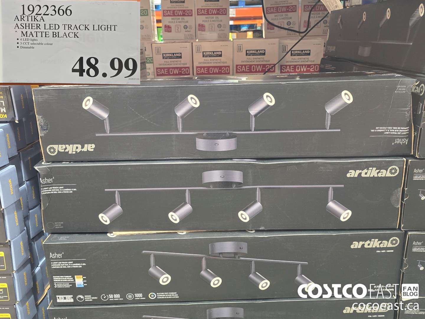 1922366 ARTIKA ASHER LED TRACK LIGHT , MATTE BLACK $48.99