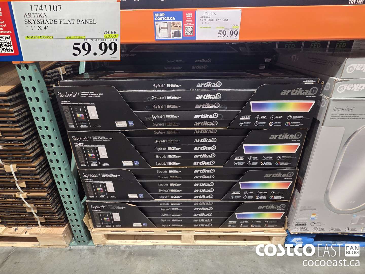 1741107 ARTIKA SKYSHADE FLAT PANEL 1' X 4' ($20.00 INSTANT SAVINGS EXPIRES ON 2025-08-17) $59.99