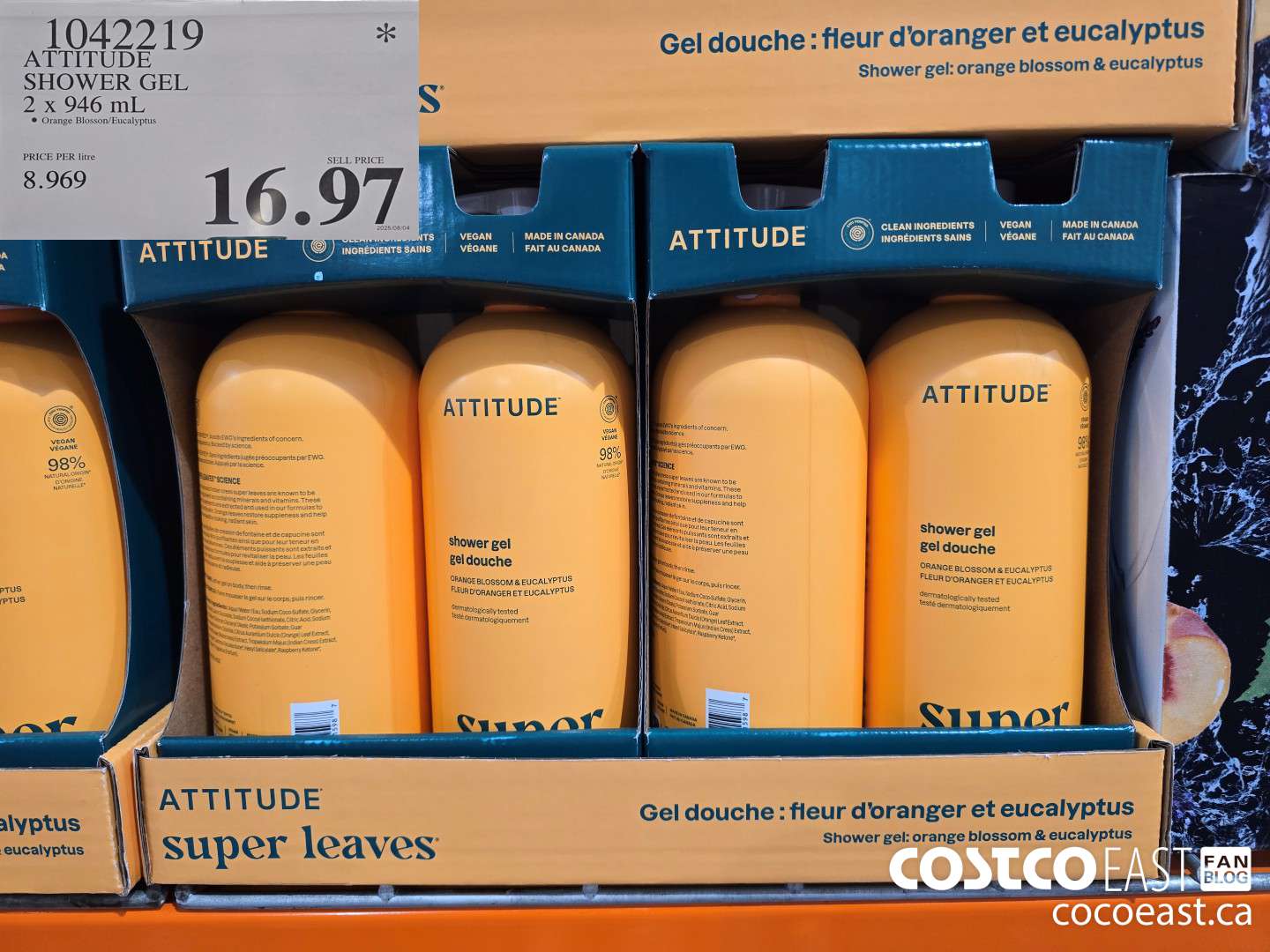 1042219 ATTITUDE SHOWER GEL 2 x 946 mL $16.97