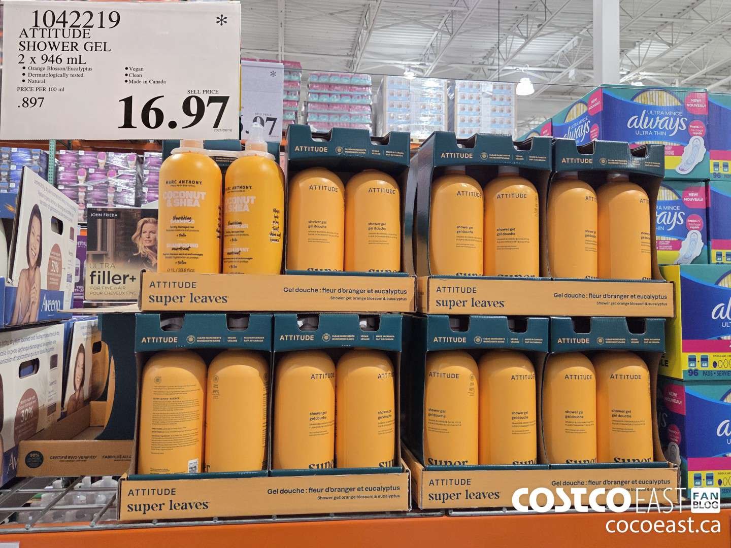 1042219 ATTITUDE SHOWER GEL 2 x 946 mL $16.97